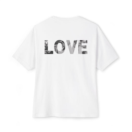 B'len Special Oversize T-Shirt LOVE Unisex Beyaz  *Kişiye Özel Baskı